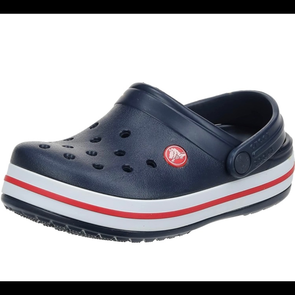 Crocs Kids' Crocband Rainbow Band Clog Size 4 Big Kid